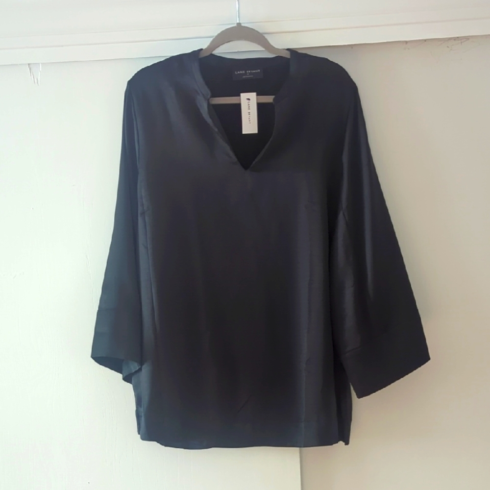 Luxe Black Women's Top by Lane Bryant
